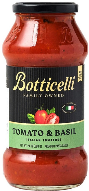 BotticelliFoods 番茄羅勒義大利麵醬, 680g, 1個