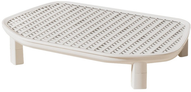 파스텔펫 고양이 사막화방지 레그 모래발판, 화이트, 1개