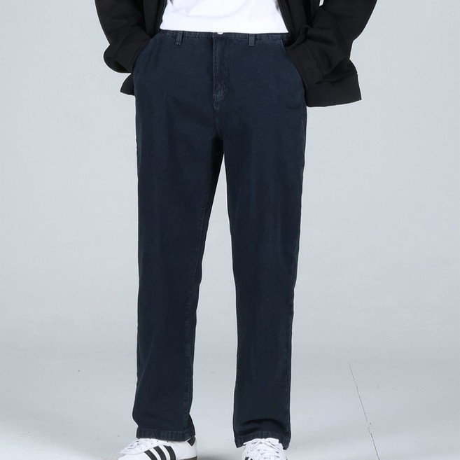 이브클로젯 남성용 빅사이즈 히든 밴딩 테이퍼드 스판 청바지 6692-1