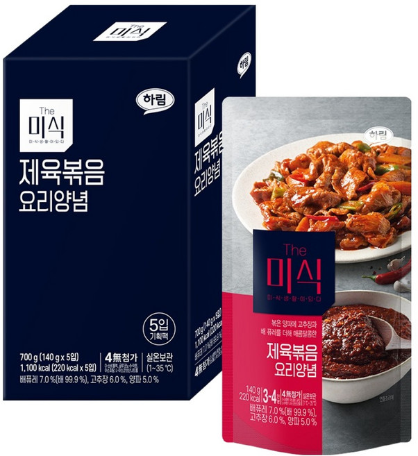 The Mishik 匠人 韓式辣炒豬肉料理醬 5入, 700g, 1個