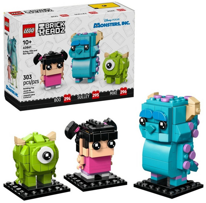 LEGO 大頭系列 毛怪 大眼仔和阿布玩偶 40861, 1套