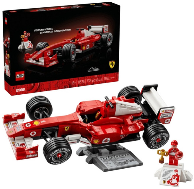 LEGO ICONS 法拉利F2004 和麥可 舒馬克 11375, 1套