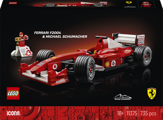 레고 아이콘 11375 Ferrari F2004와 미하엘 슈마허, 1개