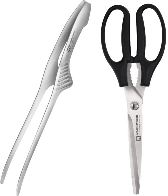 바겐슈타이거 트윈블레이드 양손가위 + 슈탠더 집게 세트, 혼합색상, 1세트