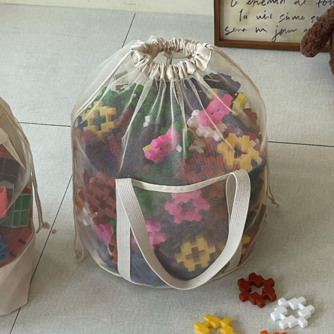 베냥미 대용량 장난감 정리함, 베이지, 1개