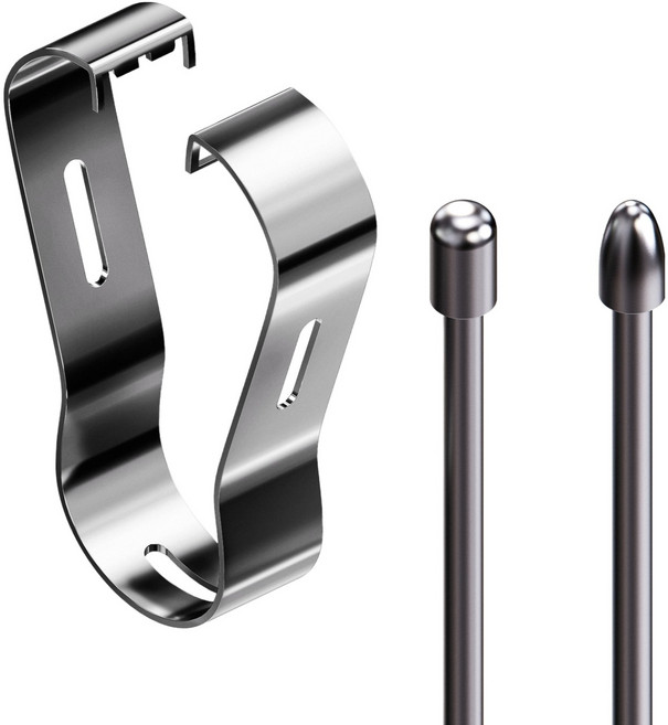 빅스킷 갤럭시탭 S펜 호환 메탈 펜촉 S6 S7 S8 S9 S10 펜팁 2P+전용핀셋, 실버, 1개