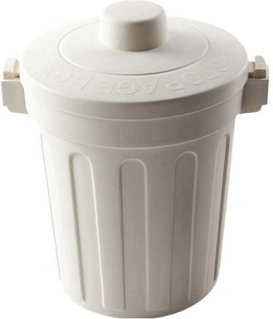 존글로벌 강력 밀폐 미니 음식물 쓰레기통, 베이지, 1개