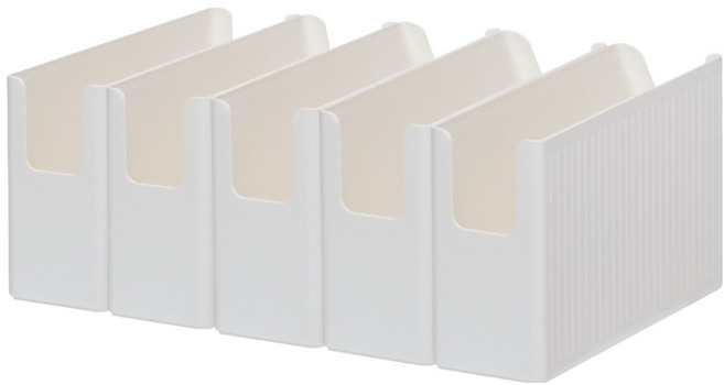 데일리블룸 주방 팬트리 수납함, 화이트, 5개