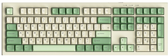 AULA 독거미 한글 저소음 펀키스 멤브레인 유선 키보드, 그린, S102, 제조사축