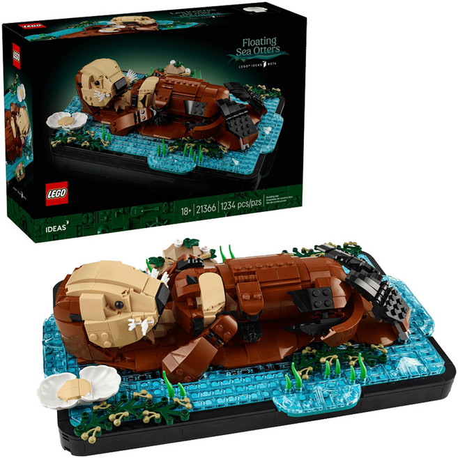 LEGO IDEAS 漂浮海獺 21366, 1套