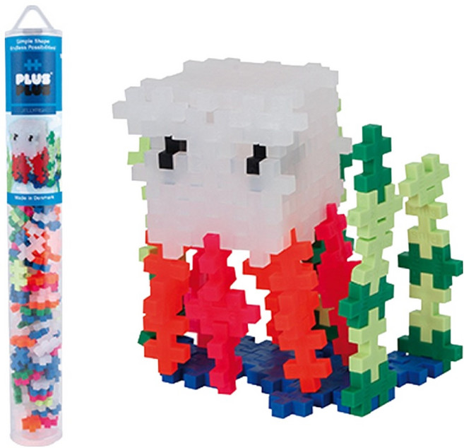 플러스플러스 튜브 해파리 100p 세트, 혼합색상, 1세트