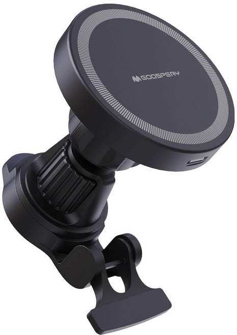 구스페리 맥세이프 고속 차량용 무선충전 거치대 MC-WCC-001, 블랙
