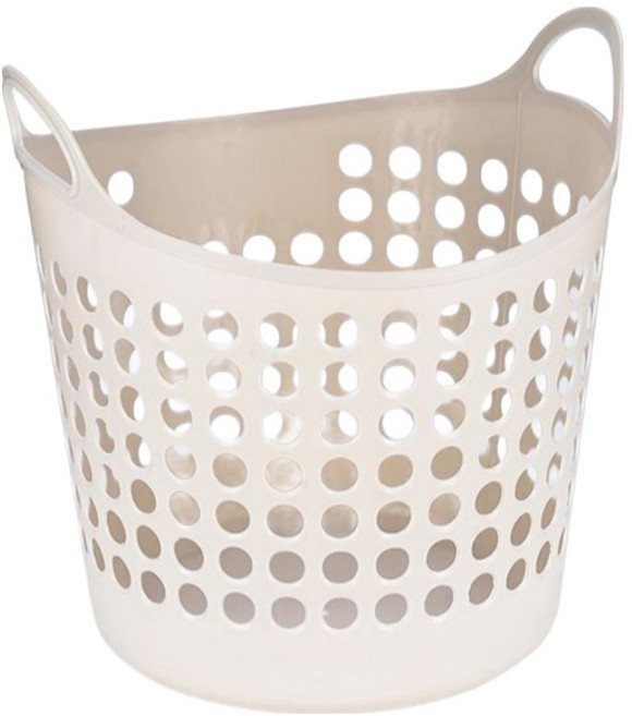 오코로 통기성 좋은 세탁 빨래 바구니, 베이지