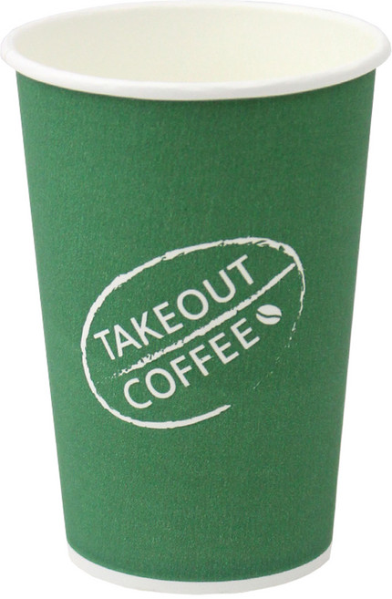 아이엔피 SS 그린 빈 디자인 종이컵 330ml, 1개, 50개입