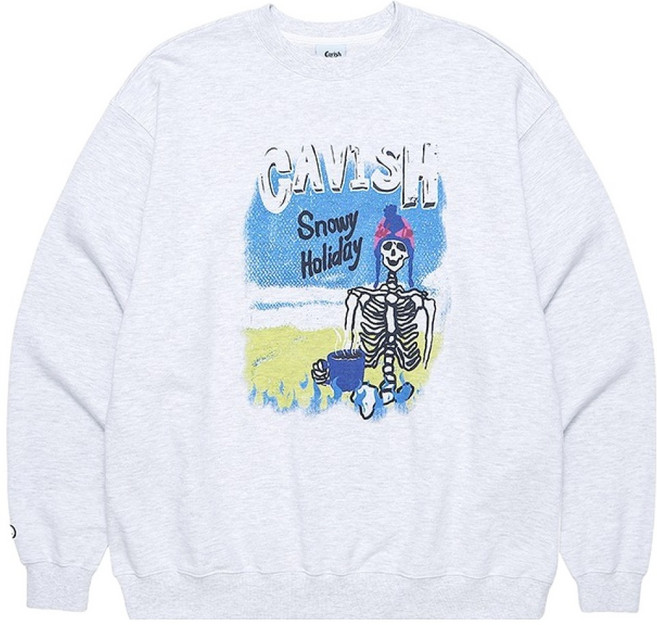 카비시 여성용 스노위 홀리데이 면 스웨트셔츠