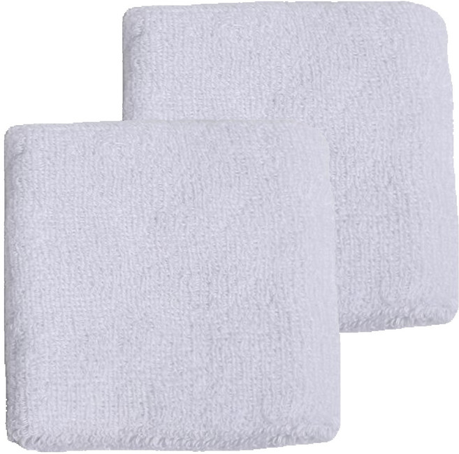 마라나타노바 스포츠 타올 손목밴드, 화이트, 2개