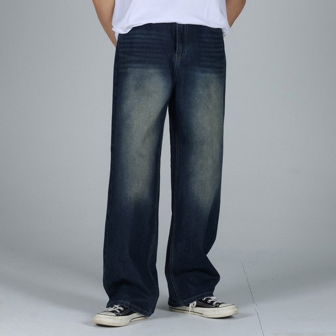 이브클로젯 남성용 벌룬 와이드 청바지 6689-1