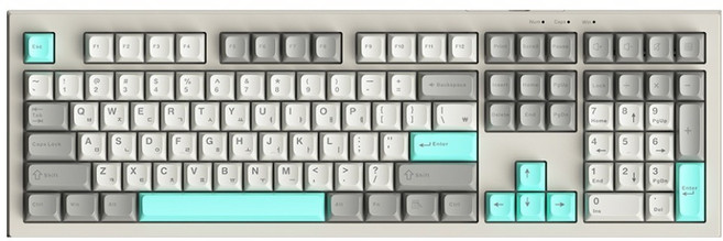 AULA 독거미 한글 저소음 펀키스 멤브레인 유선 키보드, 그레이, S102, 제조사축