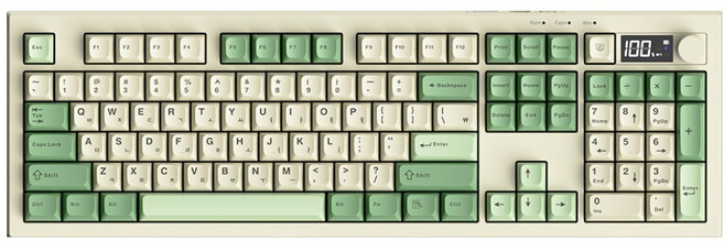 AULA 독거미 한글 저소음 펀키스 멤브레인 유무선 키보드, 그린, S102Pro, 제조사축