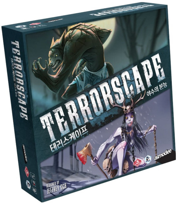 asmodee 韓國 恐怖地景： 野獸本能 擴充版 桌遊, 1個