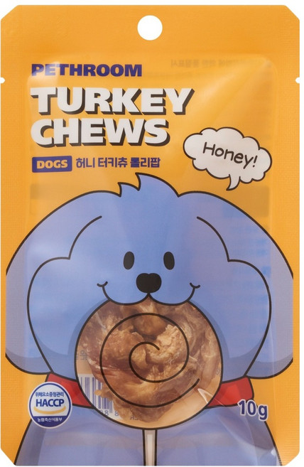 페스룸 강아지 허니 터키츄, 10g, 1개, 혼합맛(칠면조/마누카꿀)