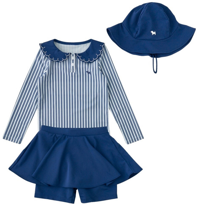 BLUEDOG 水手風泳裝三件組