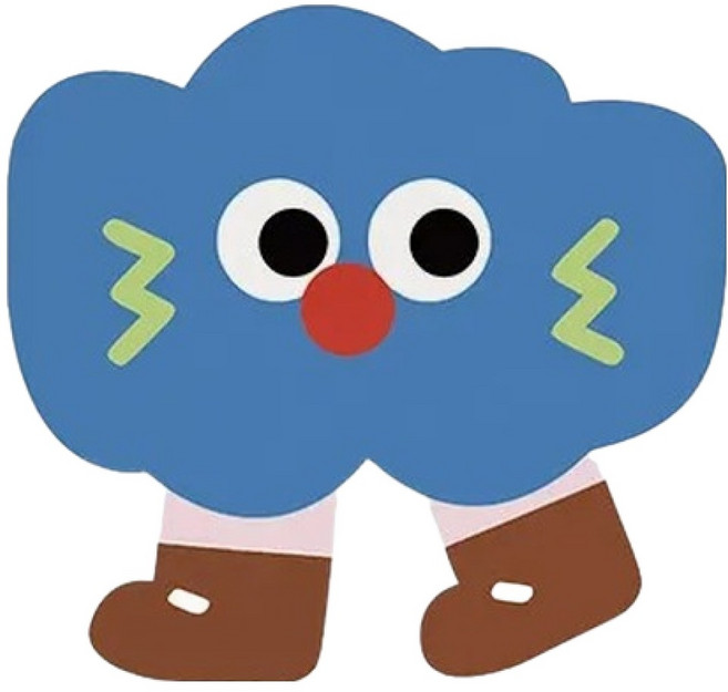 Pick&Go 可愛圖案門簾窗簾組, 款式 A