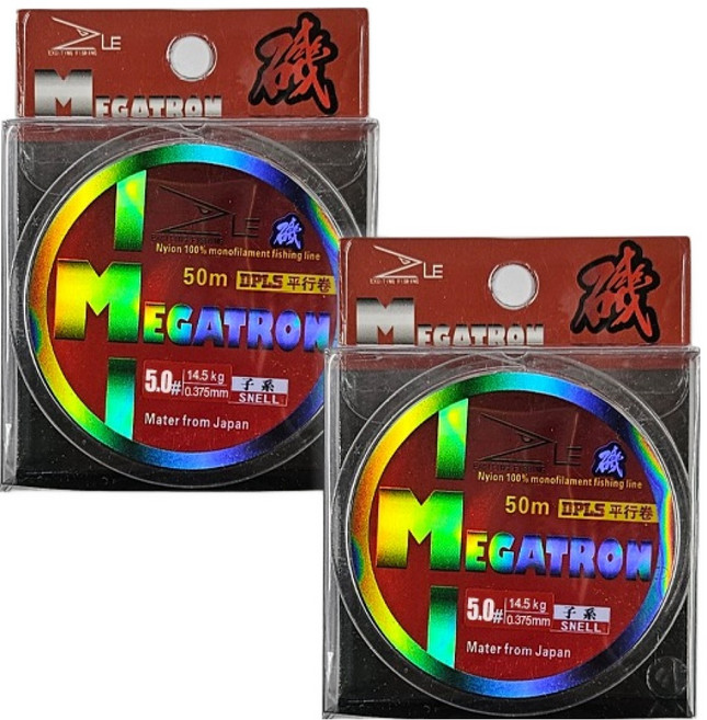 즐낚 메가트론 목줄, 투명, 2개