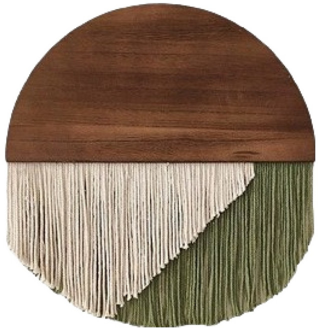 더플로우커머스 어반 포레스트 마크라메 우드 월데코, 그린