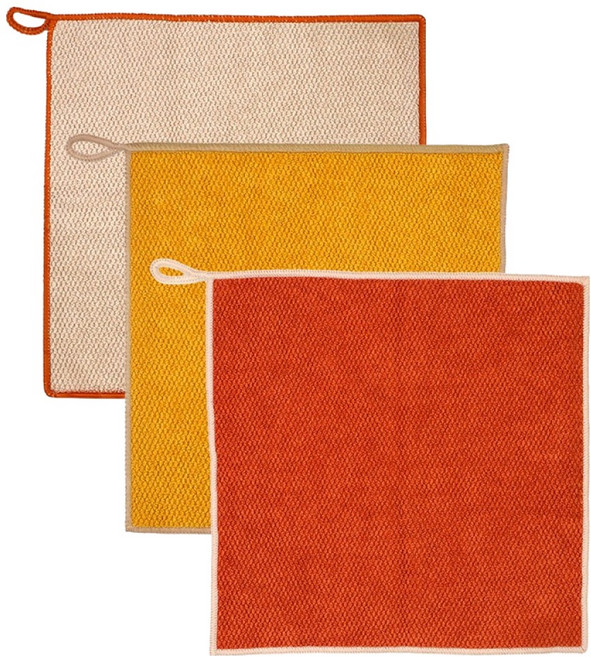 람스홈 딥클린 극세사 주방 행주 3p, 1세트