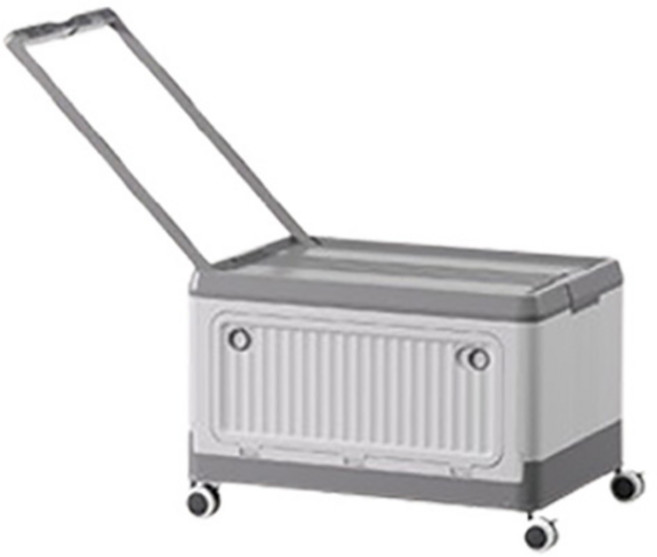 Paradiso 現代簡約生活折疊箱推車 L, 灰色, 1個