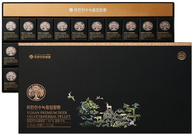 유한건강생활 유한천수 녹용 침향환 30p, 112.5g, 1개