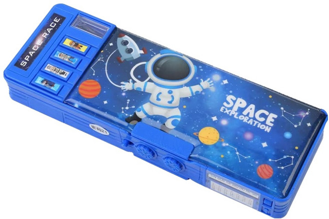 아트조이 비밀번호 잠금 변신 만능 다기능 필통, 1개, 우주여행