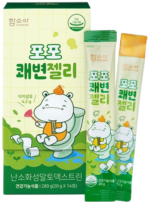 함소아 포포 쾌변젤리 14p, 사과맛, 280g, 1개
