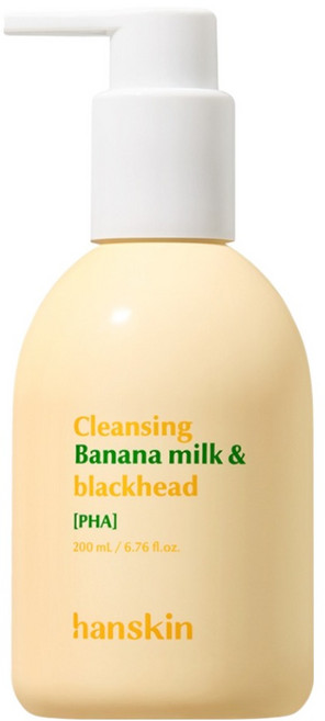한스킨 바나나 PHA 클렌징 밀크 & 블랙헤드, 1개, 200ml