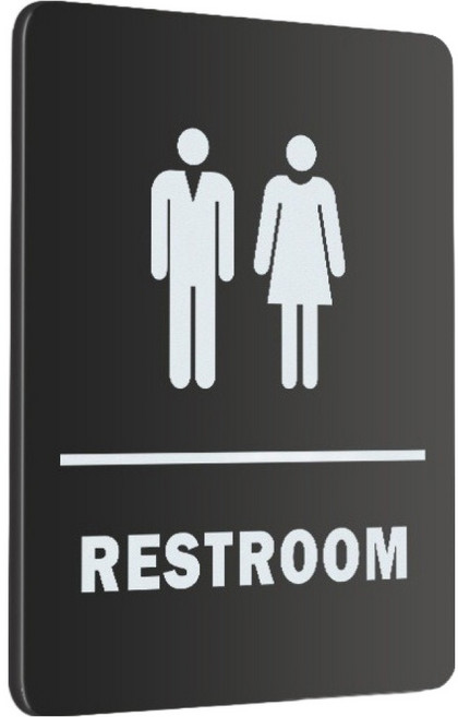 마다꾸미 심플 안내판 03 남녀공용 표지판 A, 1개, 화장실