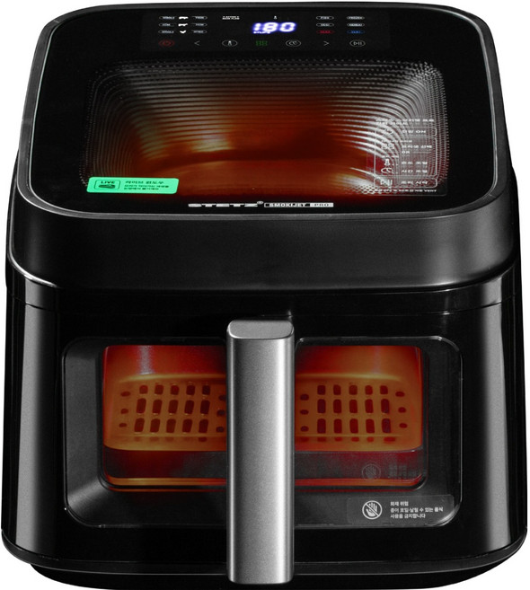 스테츠 스모키젯 프로 윈도우 에어프라이어 6.5L, 블랙, AF-FE6513-A