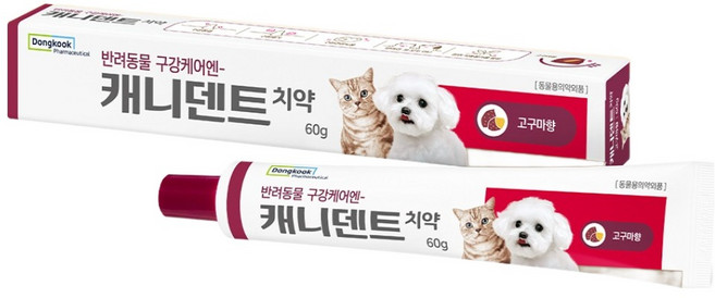 동국제약 반려동물 캐니덴트 치약 고구마향, 1개, 60g