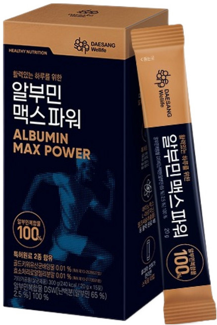 대상웰라이프 알부민 맥스 파워 15p, 300g, 1개