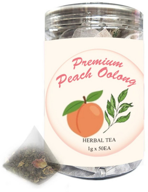 水蜜桃烏龍草本茶, 1g, 1個, 50入
