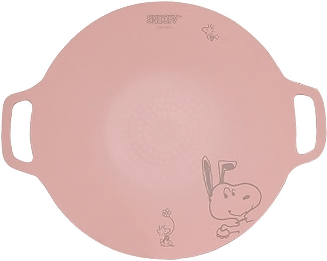 COTD SNOOPY聯名 麥飯石烤盤 粉色, 1個, 38cm