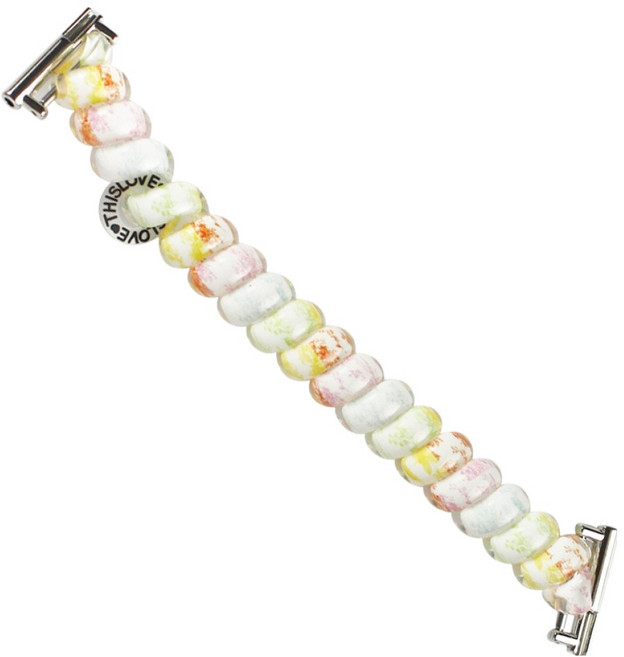 젤센 스마트워치 젤리 스프링 루프 스트랩 밴드 20mm, 1개, 샤베트