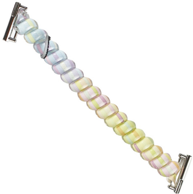 젤센 스마트워치 젤리 스프링 루프 스트랩 밴드 20mm, 1개, 라인파스텔