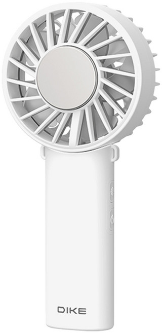 DIKE 晶片製冷手持掛脖兩用扇, 白色, DUF340