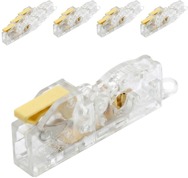 AUTO CREW 免剝皮電線分線連接T型Scotchlok連接器 1入1出 C型, 10個