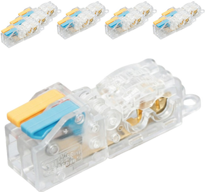 AUTO CREW 免剝皮電線分線連接T型Scotchlok連接器 2入2出 C型, 10個