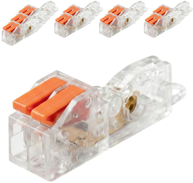 오토크루 무탈피 전선 분기 연결 T형 스카치락 커넥터 1입2출 B형, 10개