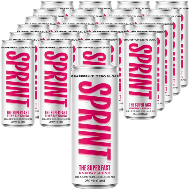 클룹 스프린트 에너지 드링크 시트러스버스트 제로, 24개입, 250ml
