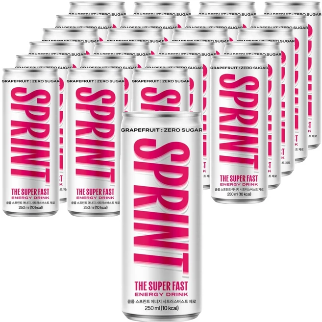 클룹 스프린트 에너지 드링크 시트러스버스트 제로, 24개입, 250ml - 쿠팡