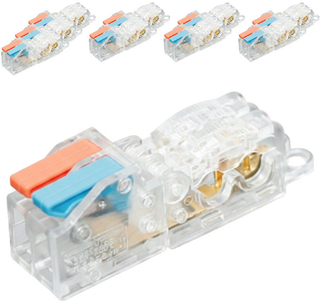 오토크루 무탈피 전선 분기 연결 T형 스카치락 커넥터 2입2출 B형, 10개